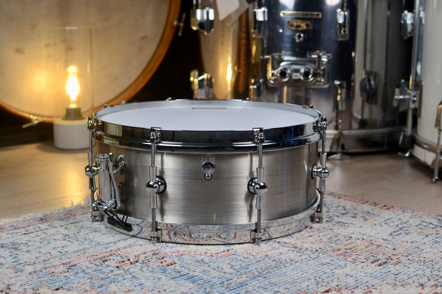 HD Custom Premier 14x5.5" Steel Snare Drum with INDé Strainer
