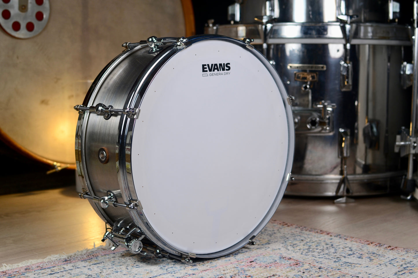 HD Custom Premier 14x5.5" Steel Snare Drum with INDé Strainer