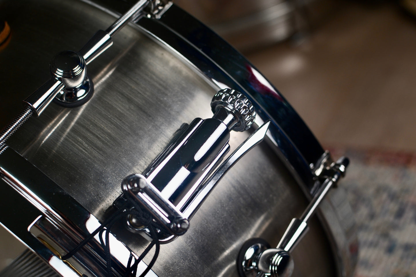 HD Custom Premier 14x5.5" Steel Snare Drum with INDé Strainer
