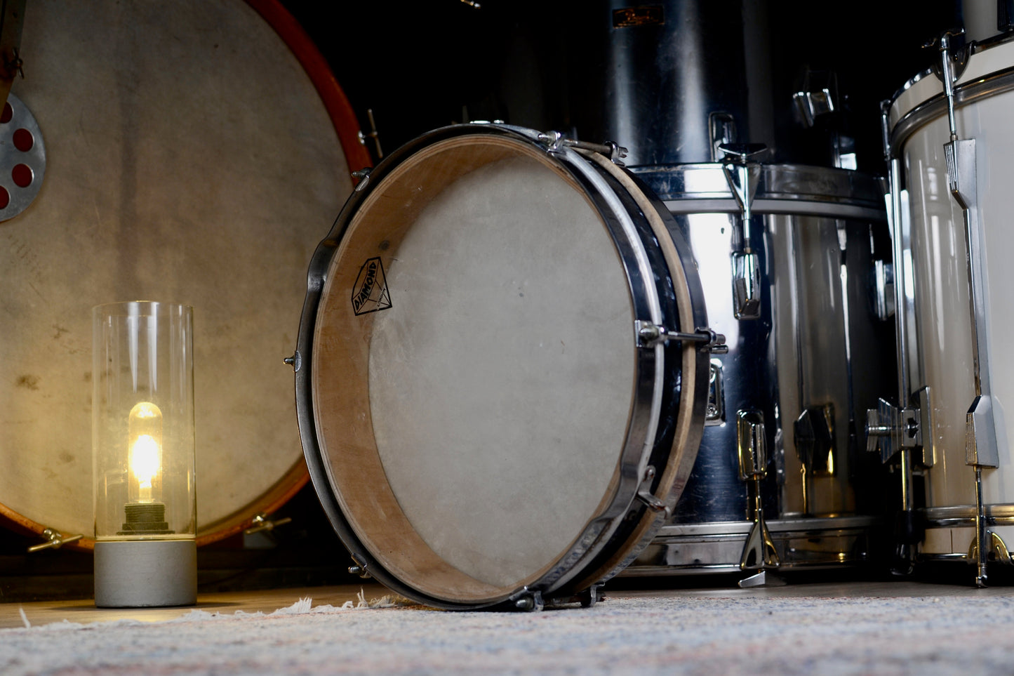 John Grey 'Model 500' Vintage Pancake Snare Drum (Needs Repairing) - 1963