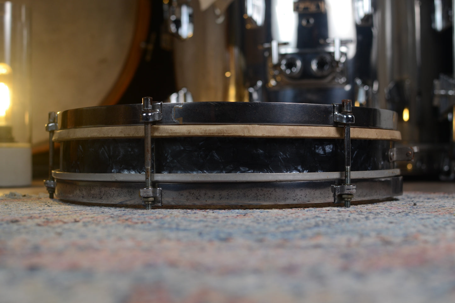 John Grey 'Model 500' Vintage Pancake Snare Drum (Needs Repairing) - 1963