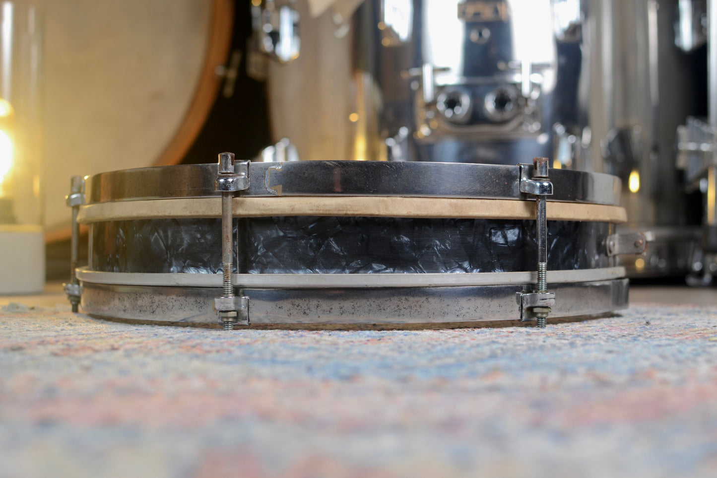 John Grey 'Model 500' Vintage Pancake Snare Drum (Needs Repairing) - 1963