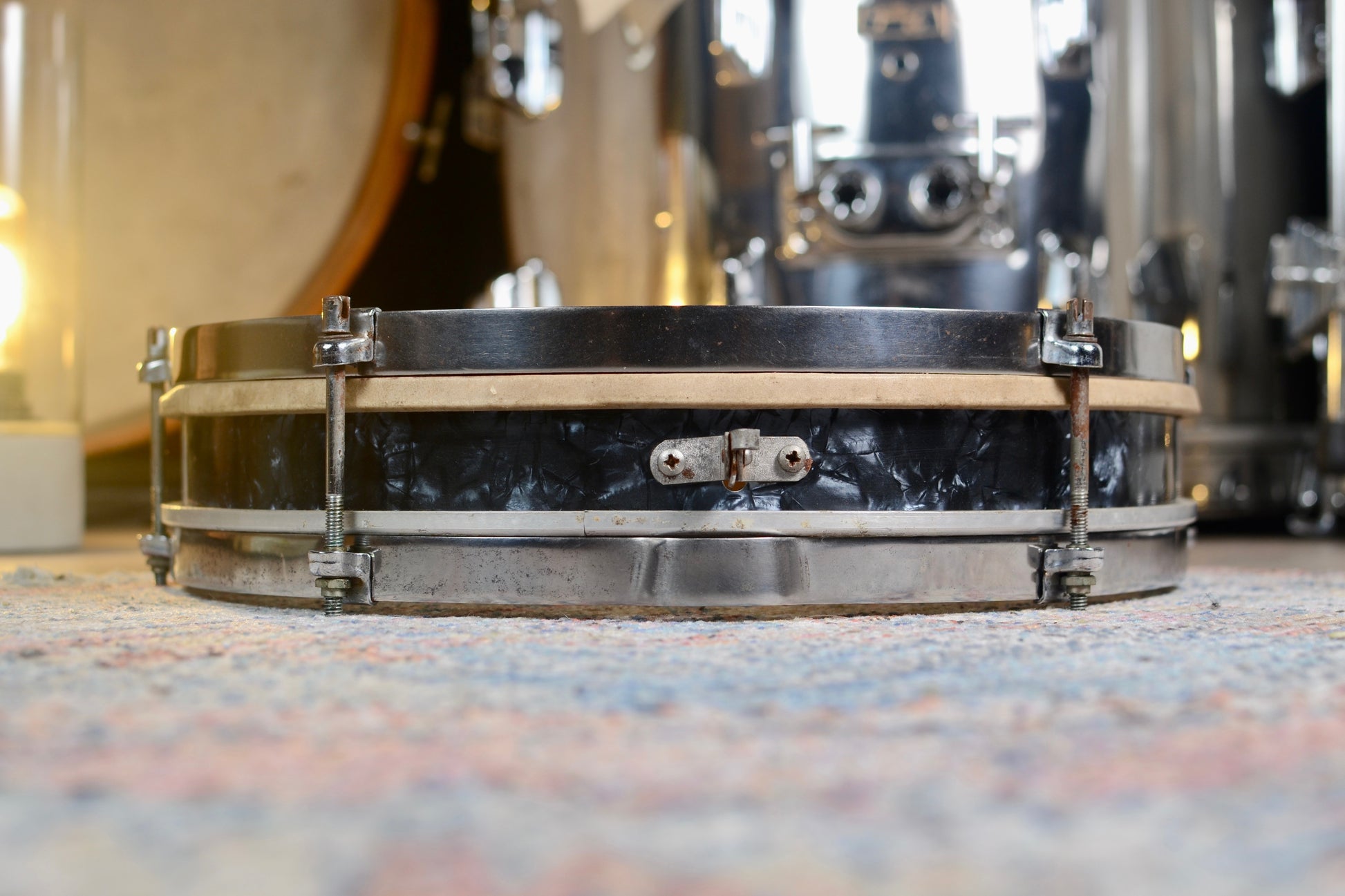 John Grey 'Model 500' Vintage Pancake Snare Drum (Needs Repairing) - 1963