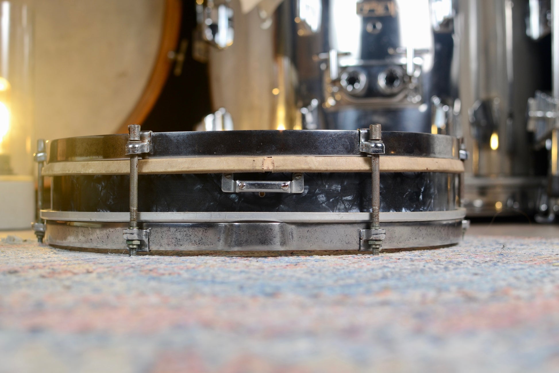 John Grey 'Model 500' Vintage Pancake Snare Drum (Needs Repairing) - 1963