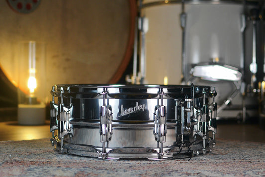 Beverley 'Cosmic 21' 14 x 5.5" Chrome Over Aluminium Snare Drum - 1960's