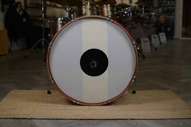 Olympic 26" x 9.5" Bass Drum 'Boys Brigade' in White - 1950's