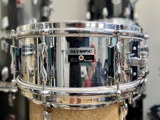 Olympic 14x5ā Steel Snare Drum - 1970ās