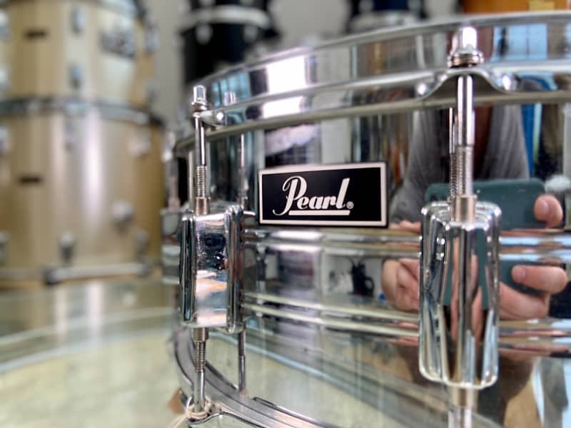 Pearl Professional Series 14 x 6.5" Steel Snare Drum - 1980's
