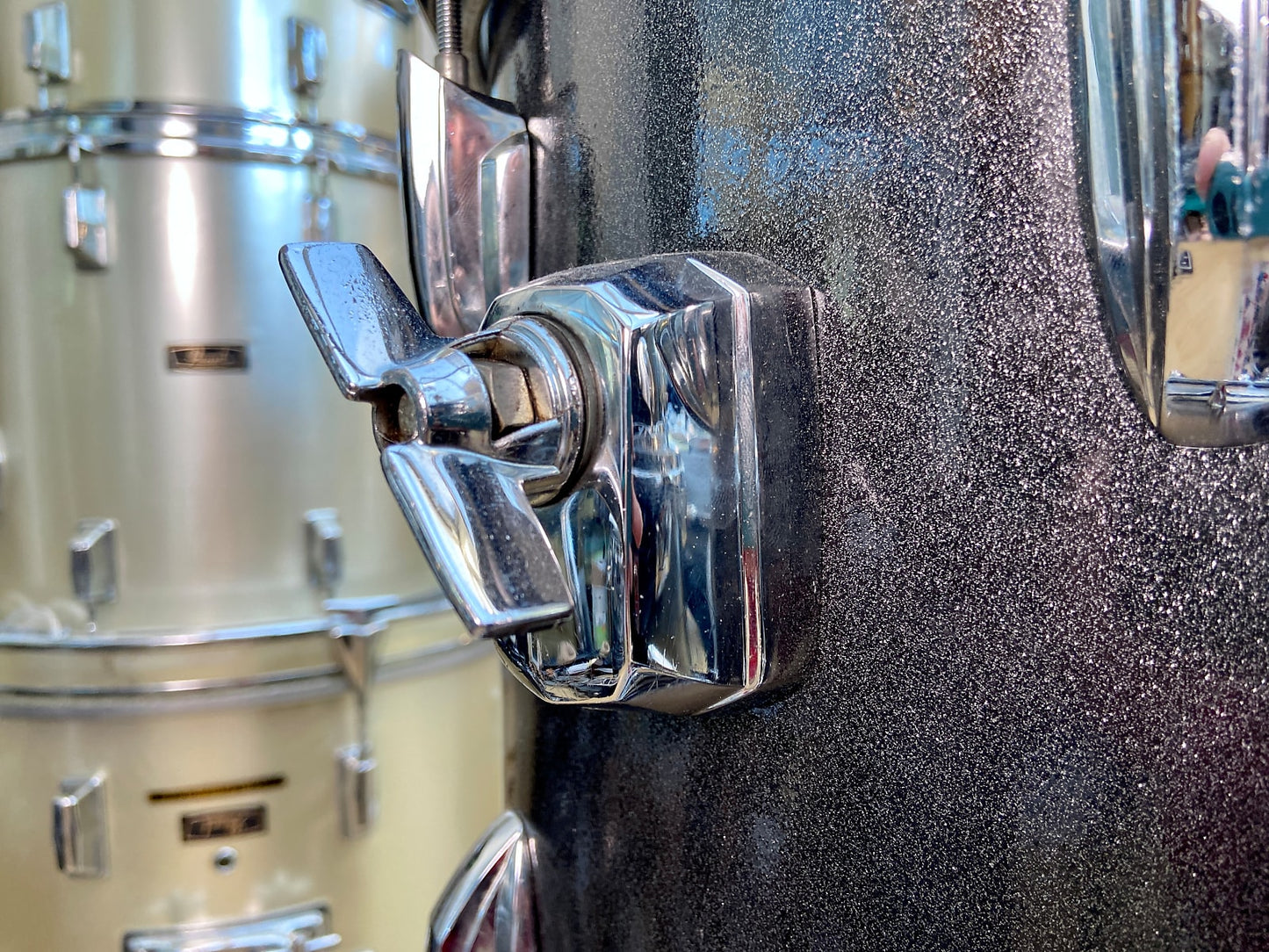 Premier Projector MKI 6-Piece Drum Kit in Grey Sparkle Finish - Mid 1980’s