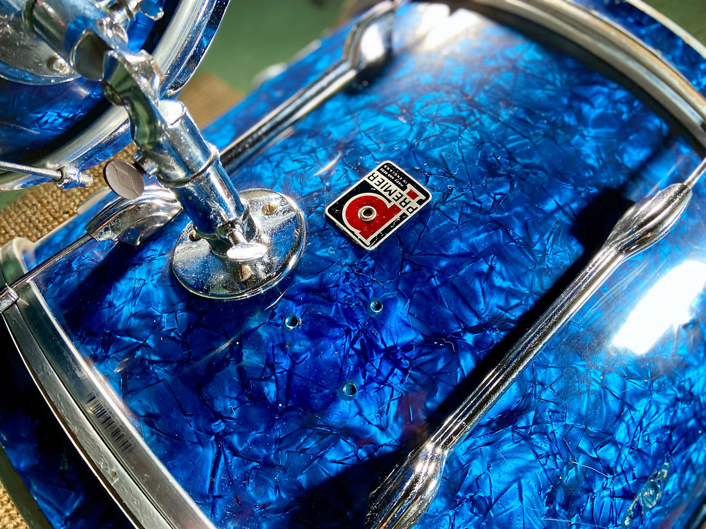 Premier '54' Vintage Drum Kit Blue Marine Pearl - 1966