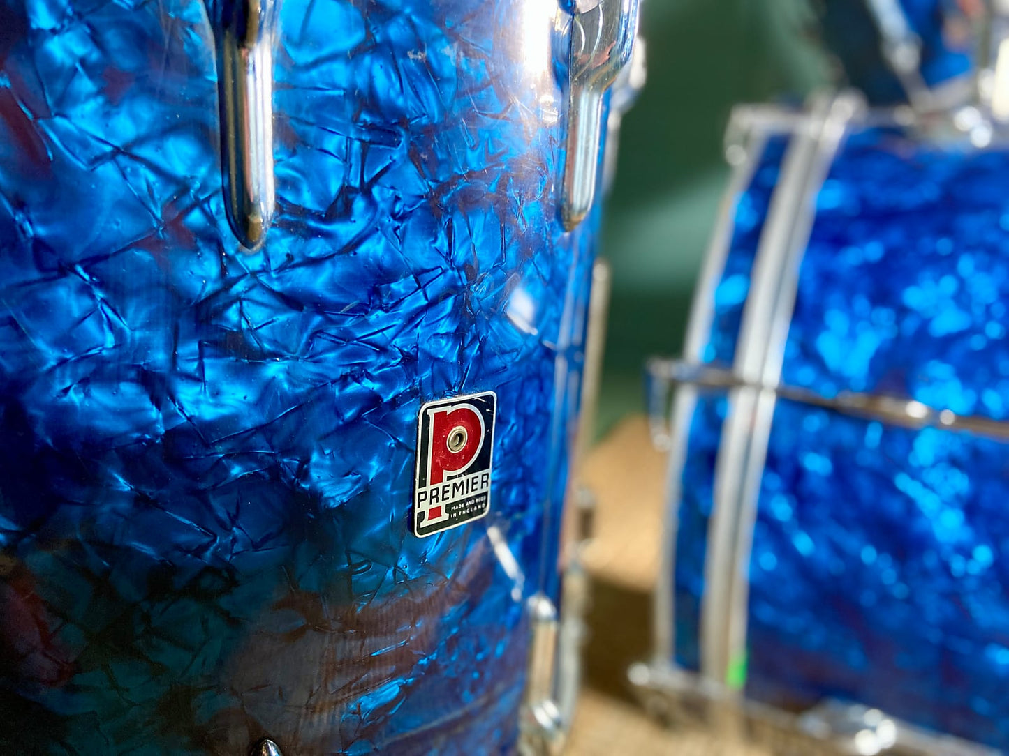 Premier '54' Vintage Drum Kit Blue Marine Pearl - 1966