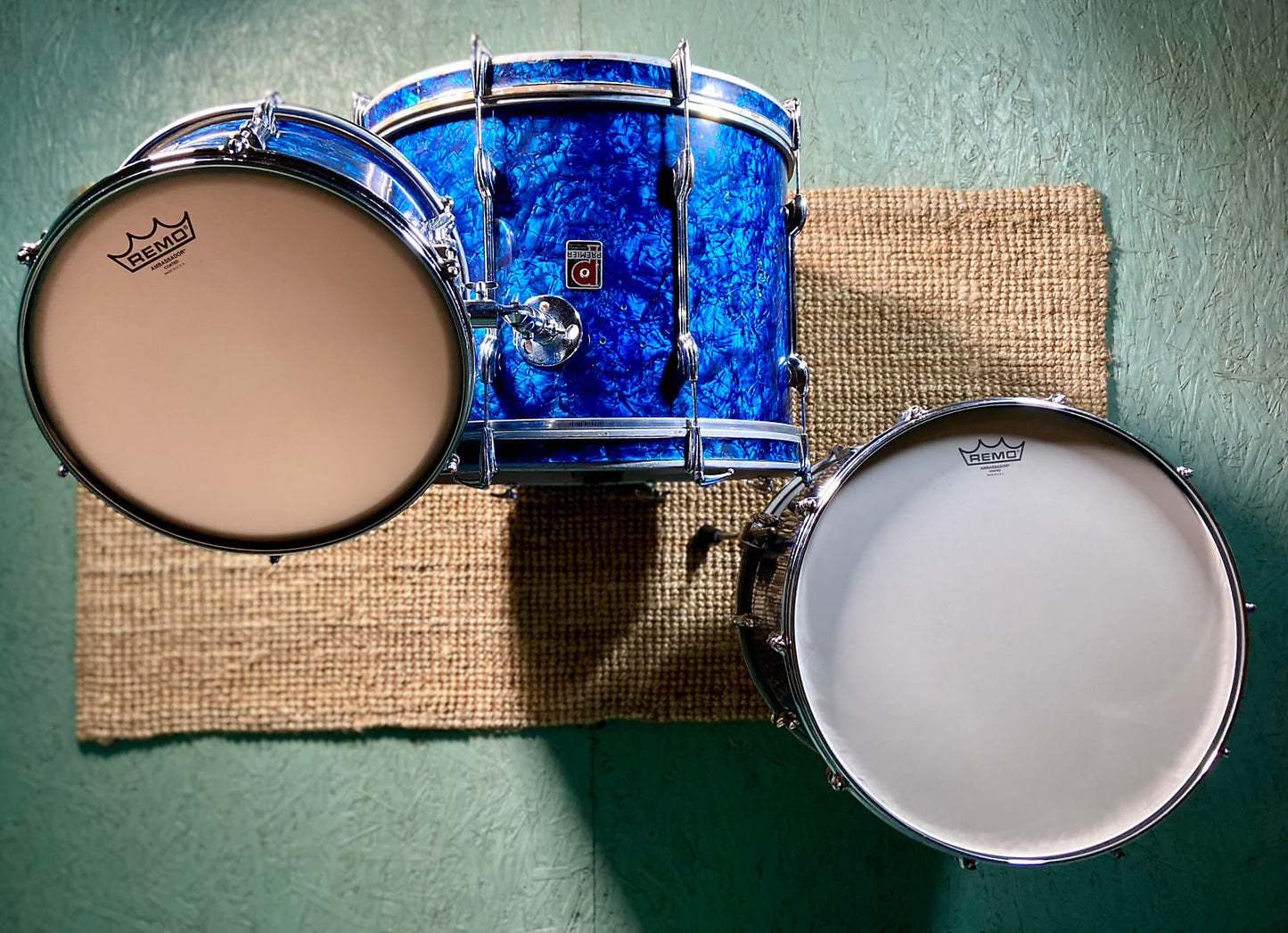 Premier '54' Vintage Drum Kit Blue Marine Pearl - 1966