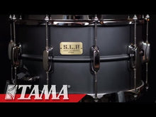 Load and play video in Gallery viewer, Tama S.L.P. ‘Big Black Steel’ 14x8” Snare Drum - Matte Black

