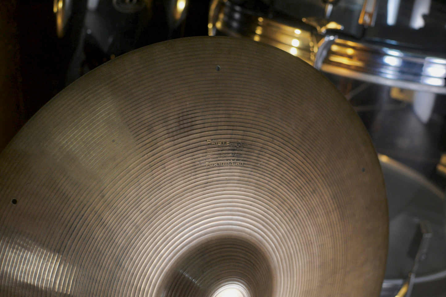 Paiste ‘Pre-serial’ Formula 602 18" Crash Cymbal with Rivet Holes - 1960’s - 1623g