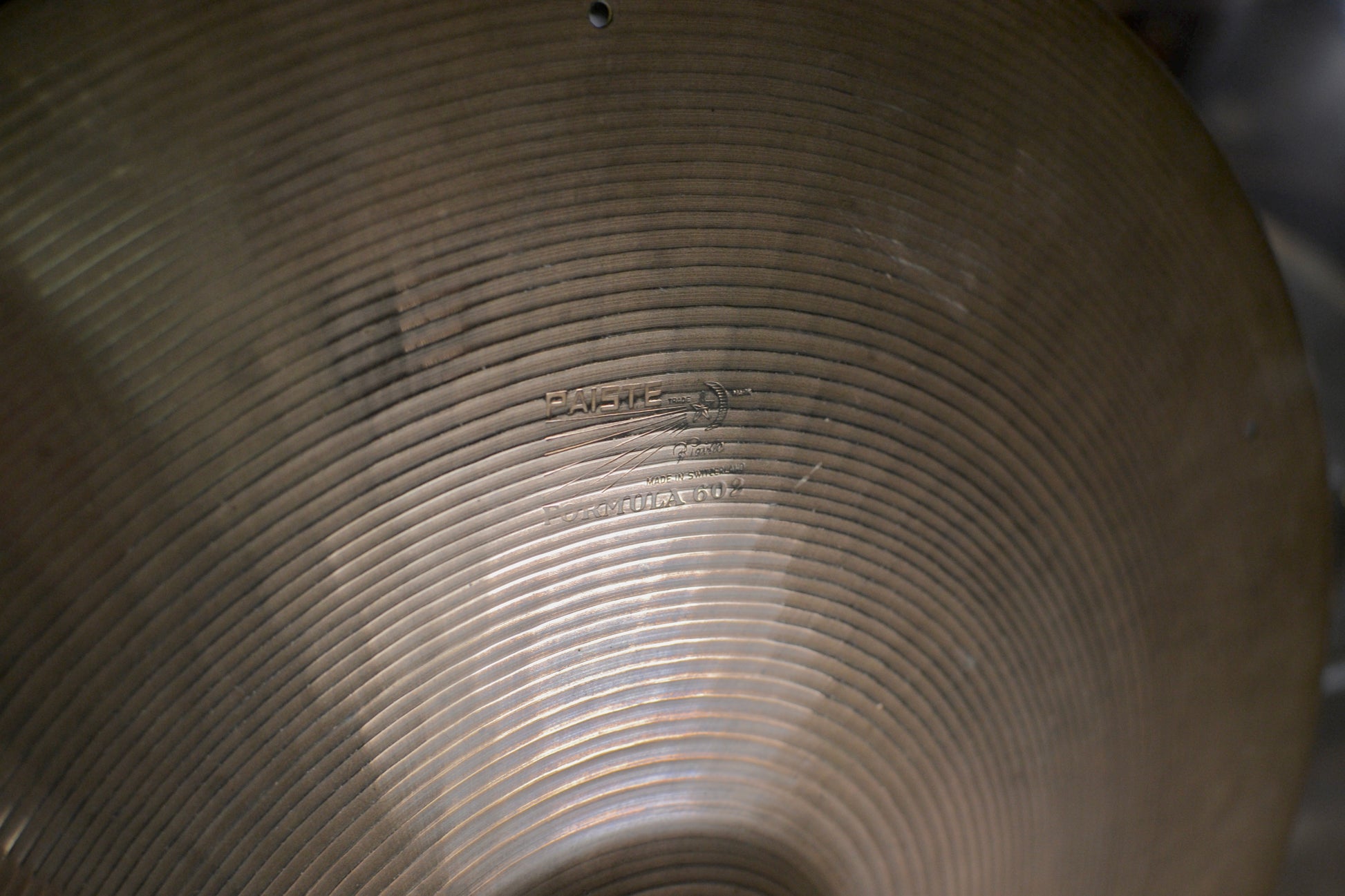 Paiste ‘Pre-serial’ Formula 602 18" Crash Cymbal with Rivet Holes - 1960’s - 1623g