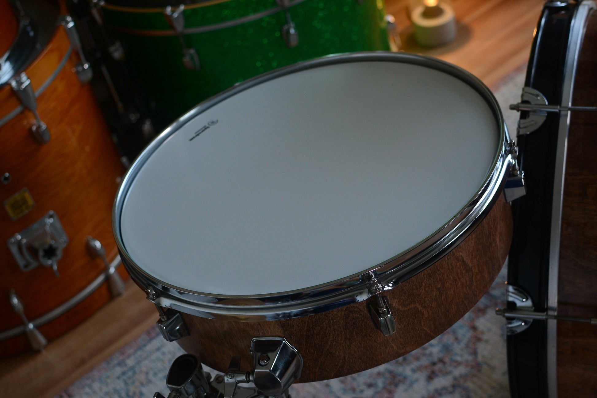 HD Custom 'Chop Kit' 3-piece Compact Drum Kit in Walnut Lacquer