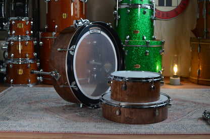HD Custom 'Chop Kit' 3-piece Compact Drum Kit in Walnut Lacquer
