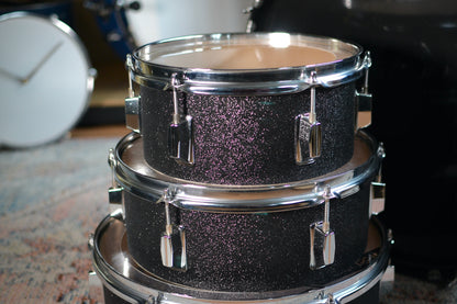 HD Custom 'Chop Kit' 4-piece Compact Drum Kit in Black Sparkle