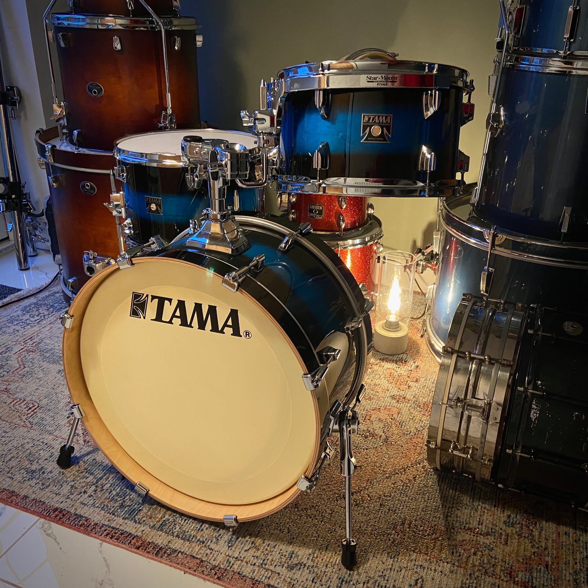 Tama Superstar Classic Neo-Mod 3 Piece Drum Kit in Mod Blue Duco