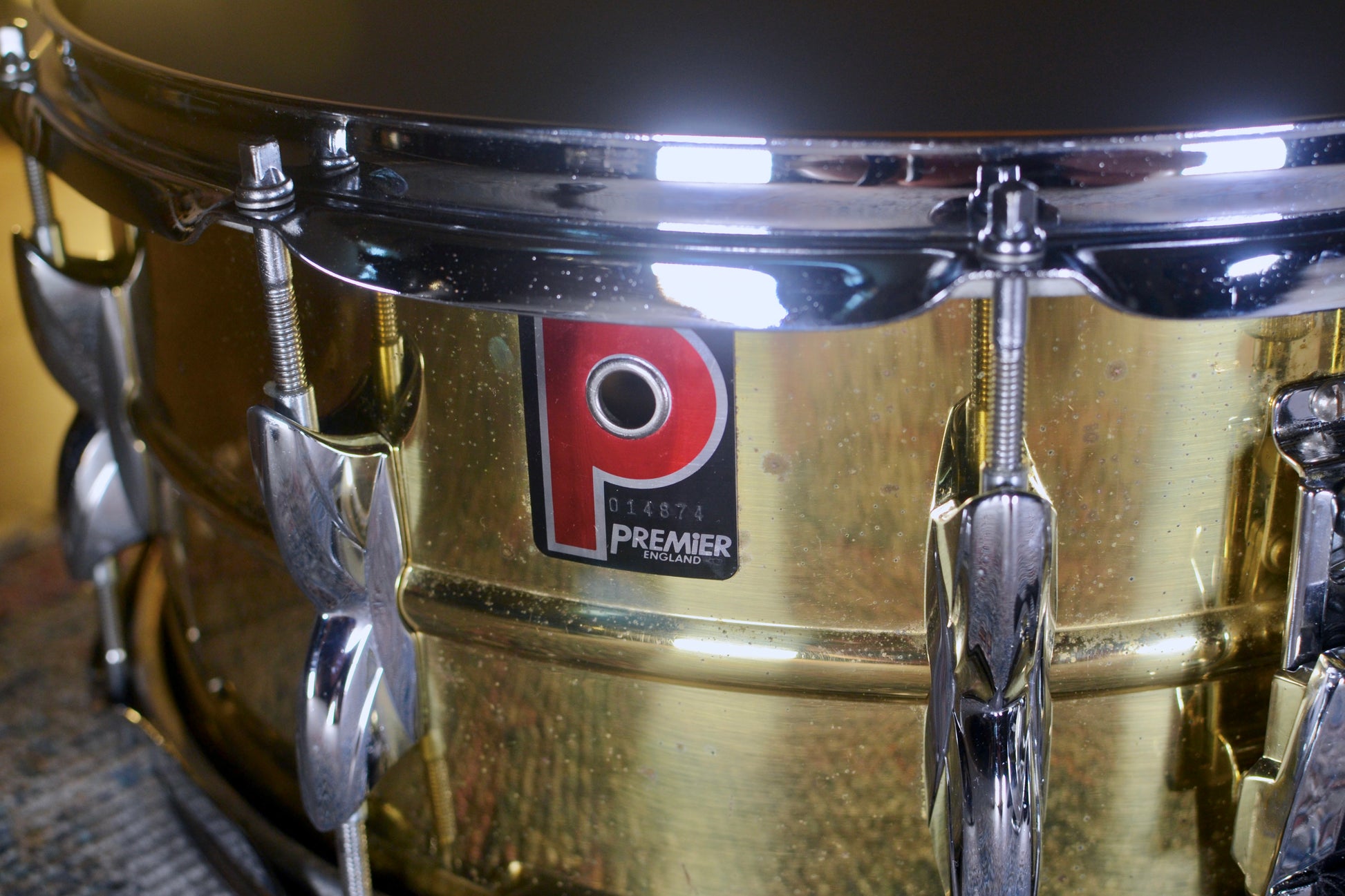 Premier '21' 14x6.5" Brass Snare Drum - 1987