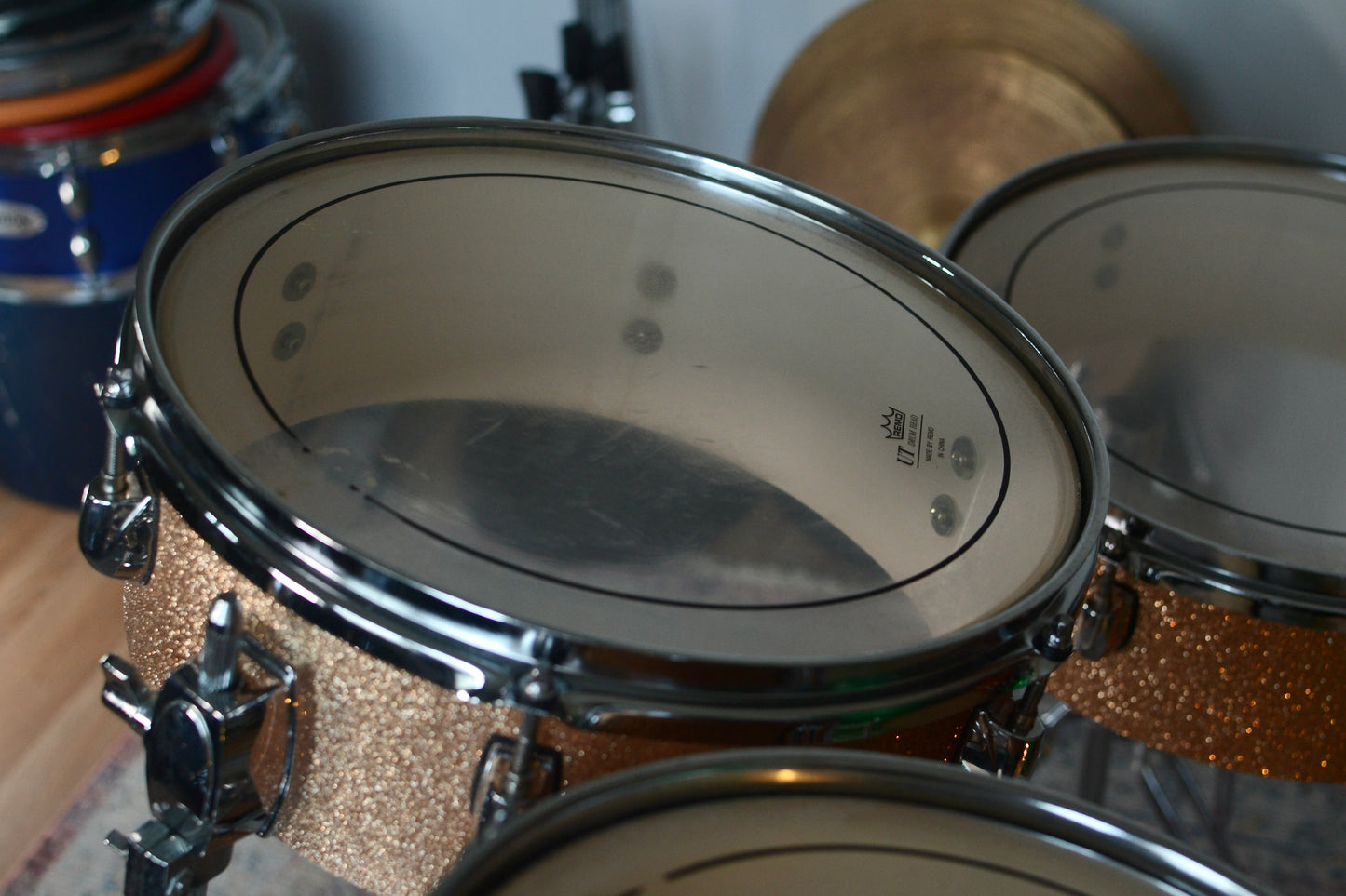 
HD Custom 'Chop Kit' 4-piece Compact Drum Kit in Champagne Sparkle
