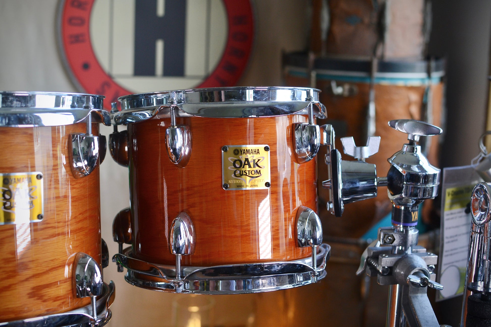 Yamaha Oak Custom Drum Kit in Yoak Natural Lacquer - 8/10/12/14/16/22" - May 2004