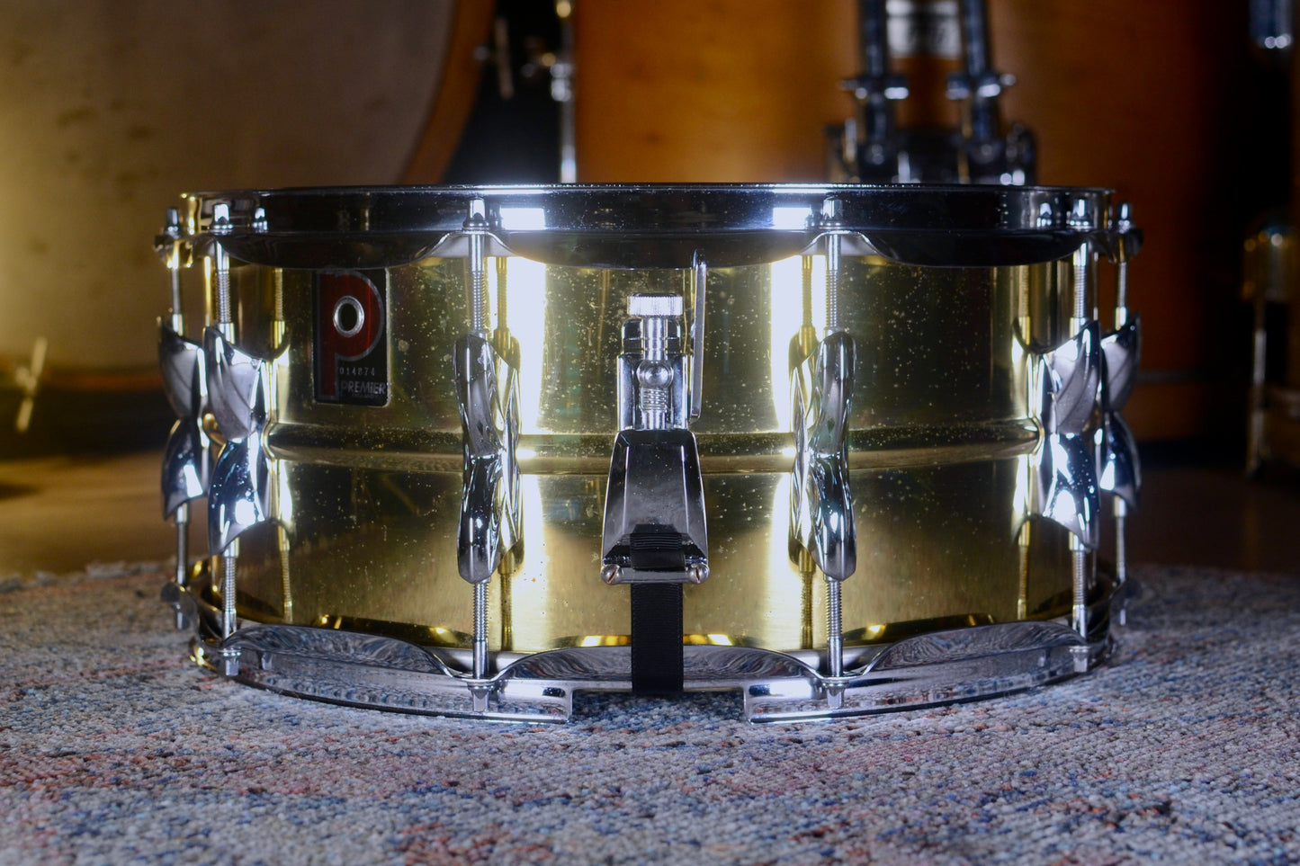 Premier '21' 14x6.5" Brass Snare Drum - 1987