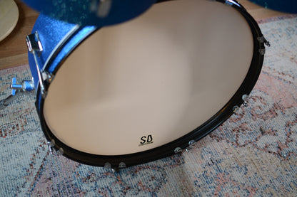 HD Custom 'Chop Kit' 4-piece Compact Drum Kit in Blue Sparkle