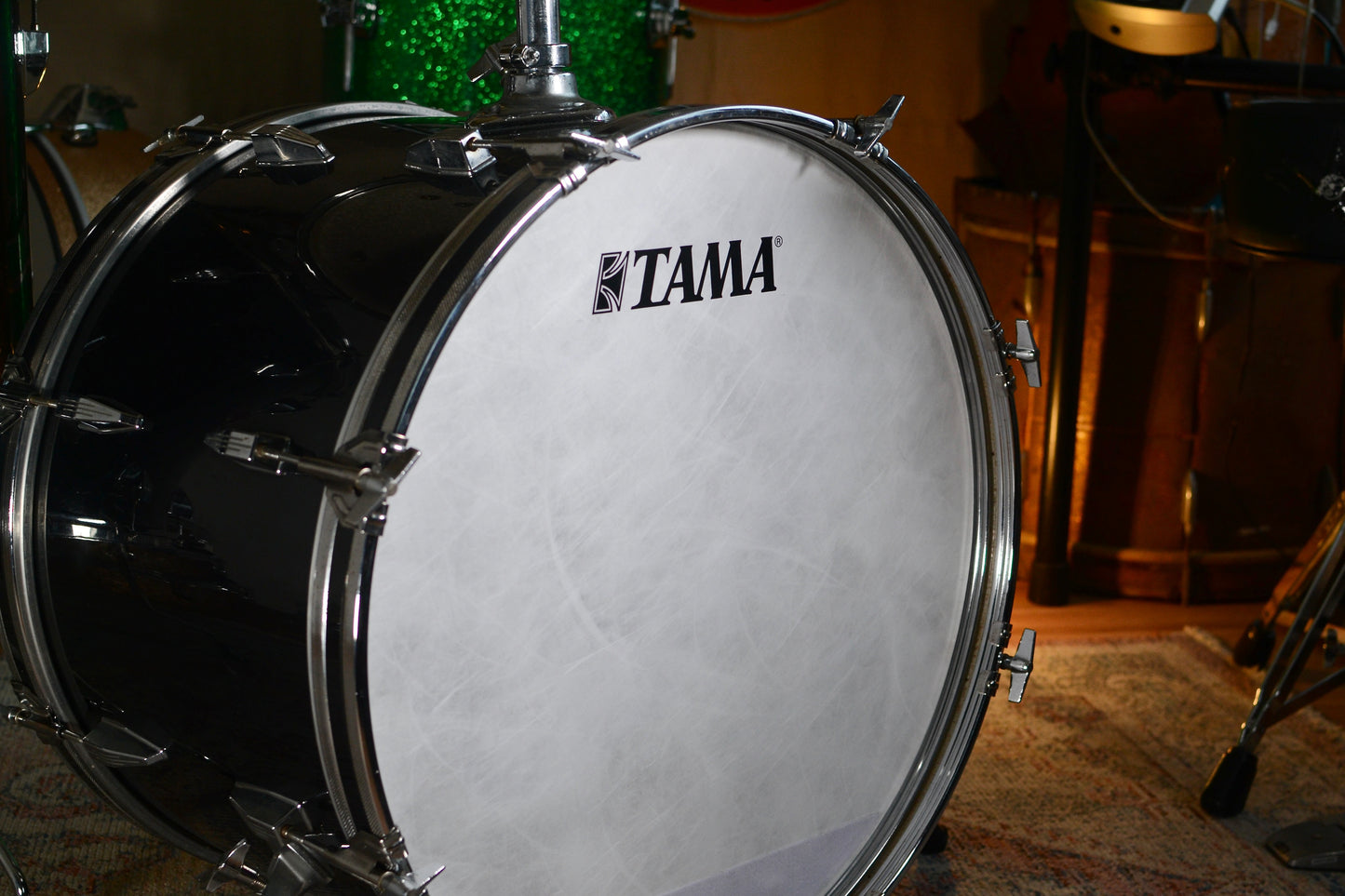 Tama Red Badge Swingstar 'SS-505' Drum Kit In Jet Black - 1980s (Shell Pack)