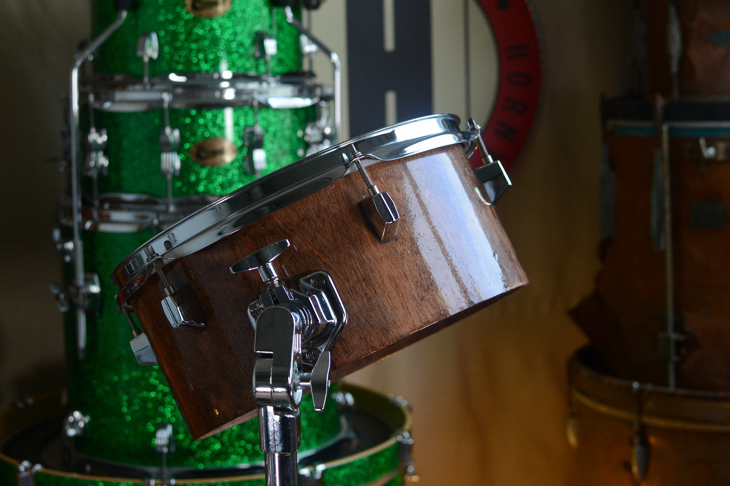 HD Custom 'Chop Kit' 3-piece Compact Drum Kit in Walnut Lacquer