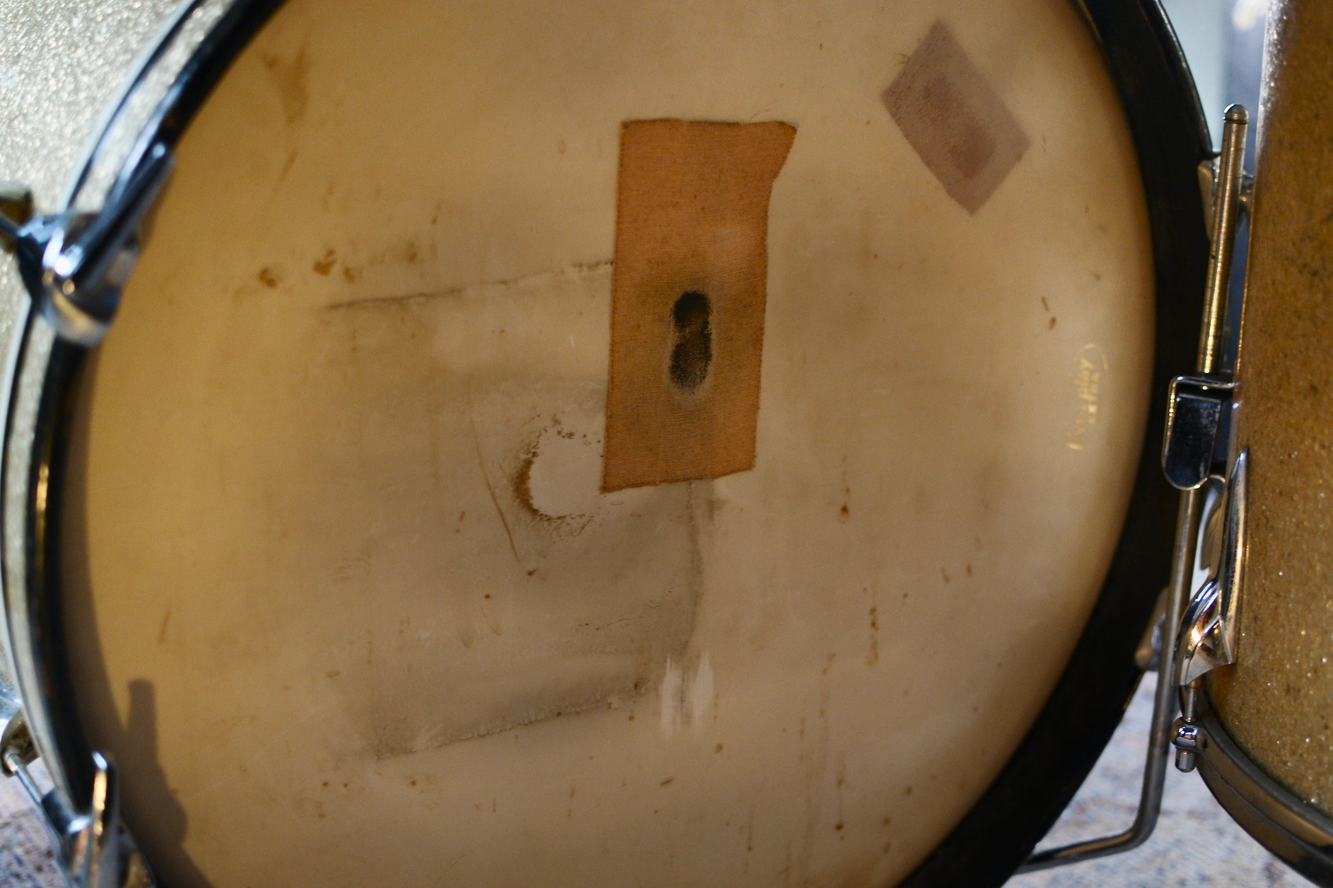 Premier '55' Vintage Drum Kit in Gold Sparkle 12/16/20" - 1960/1970s