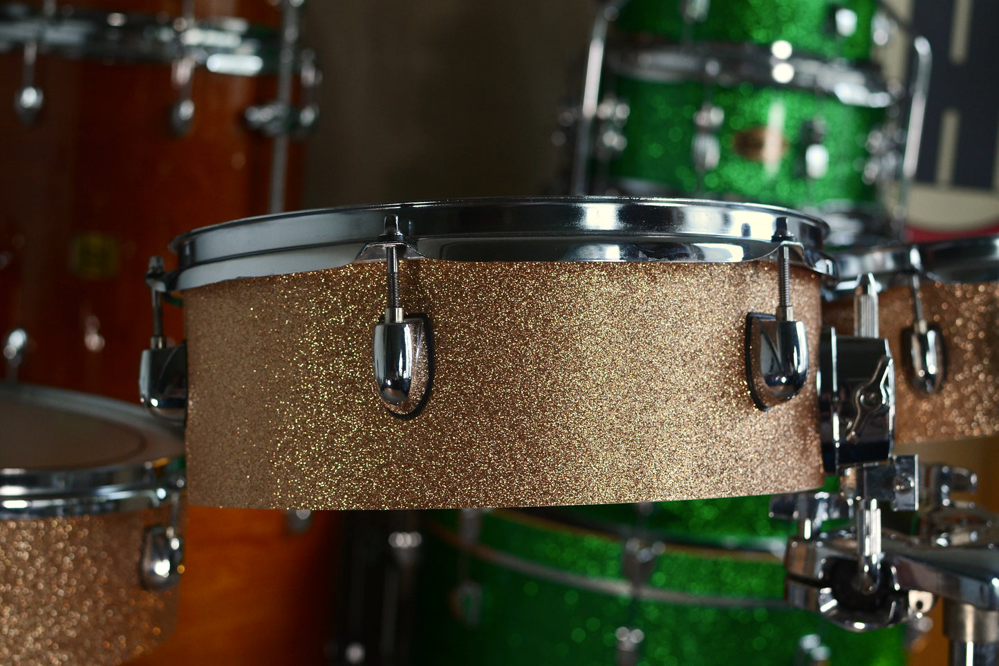 
HD Custom 'Chop Kit' 4-piece Compact Drum Kit in Champagne Sparkle
