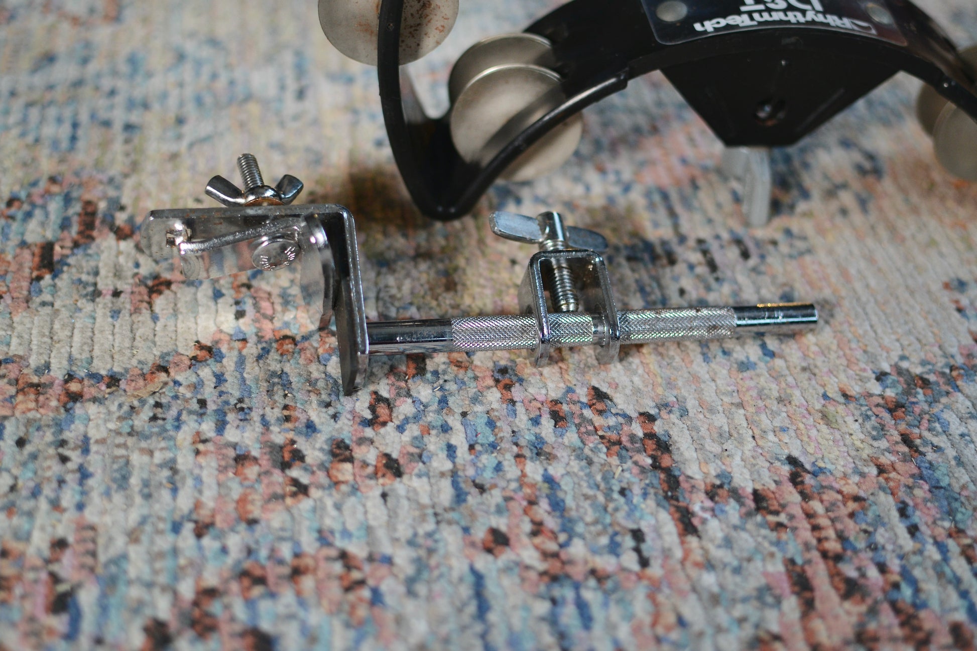 Rhythm Tech 'DST' Drum Set Tambourine with Bass Drum Mount - Black