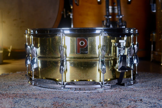 Premier '21' 14x6.5" Brass Snare Drum - 1987