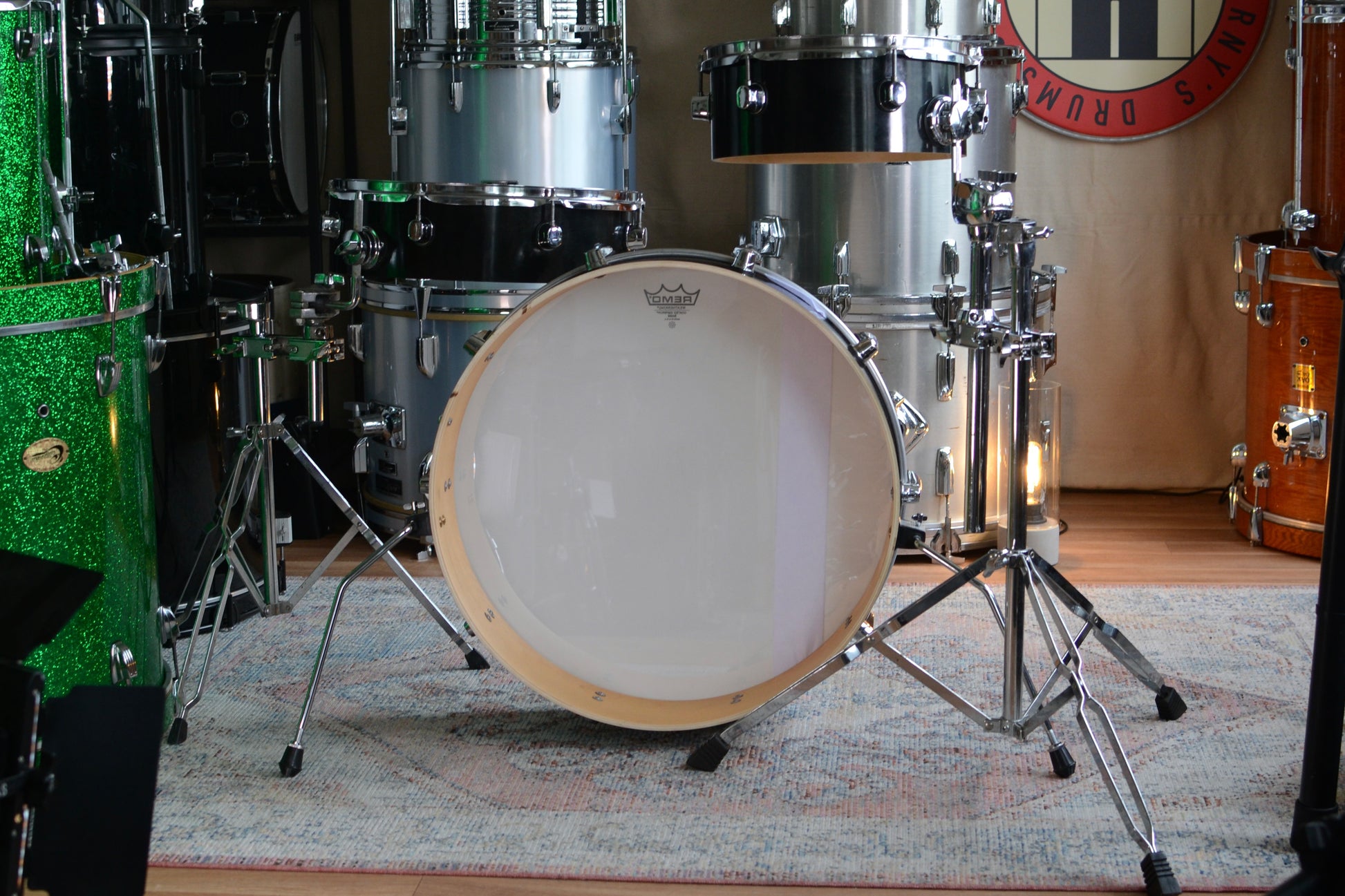 HD Custom 'Chop Kit' 3-piece Compact Drum Kit in Black Lacquer