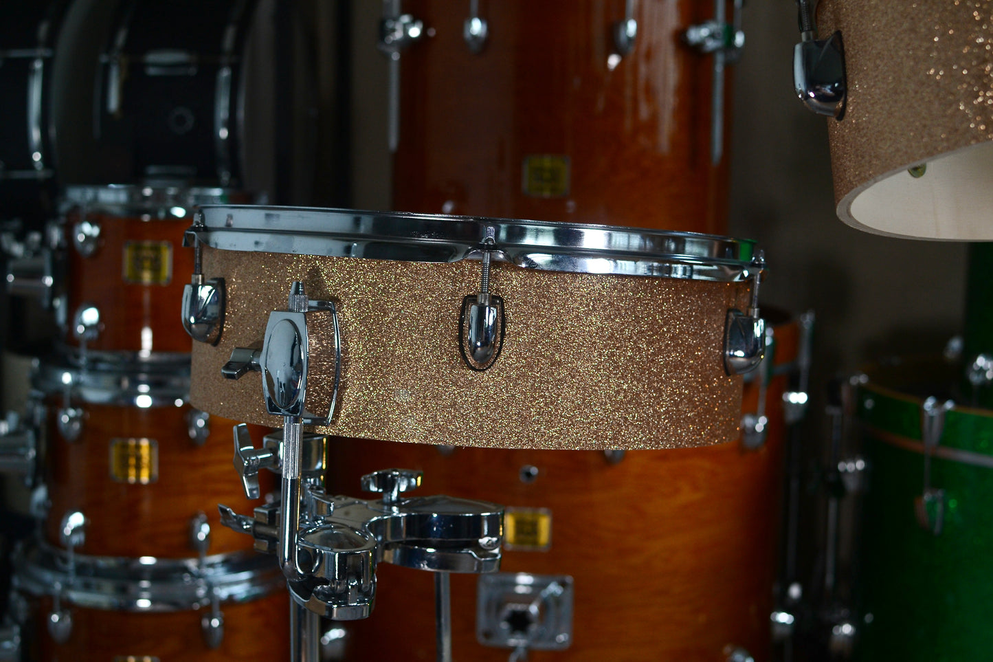 
HD Custom 'Chop Kit' 4-piece Compact Drum Kit in Champagne Sparkle
