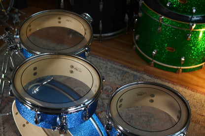 HD Custom 'Chop Kit' 4-piece Compact Drum Kit in Blue Sparkle