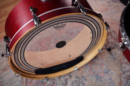 HD Custom 'Chop Kit' 4-piece Compact Drum Kit in Satin Cherry Red