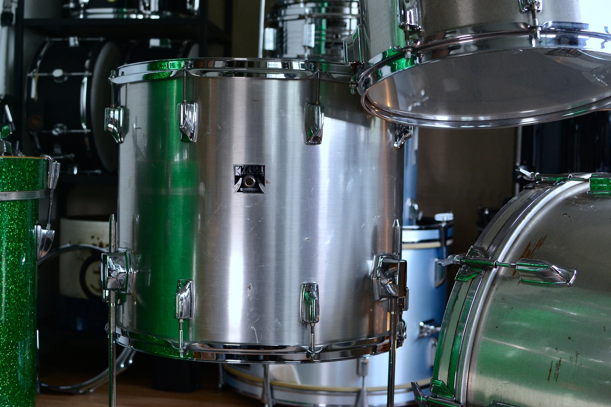 Tama Vintage Imperialstar 4-piece Drum Kit in M-53 Metallic White - 1982