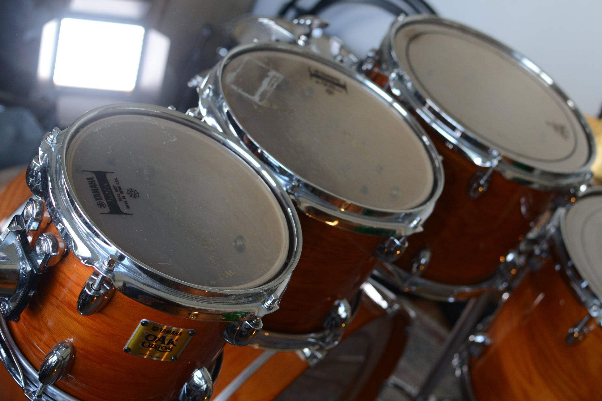Yamaha Oak Custom Drum Kit in Yoak Natural Lacquer - 8/10/12/14/16/22" - May 2004