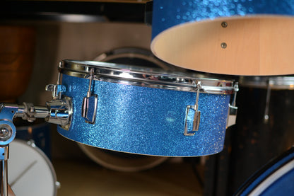 HD Custom 'Chop Kit' 4-piece Compact Drum Kit in Blue Sparkle