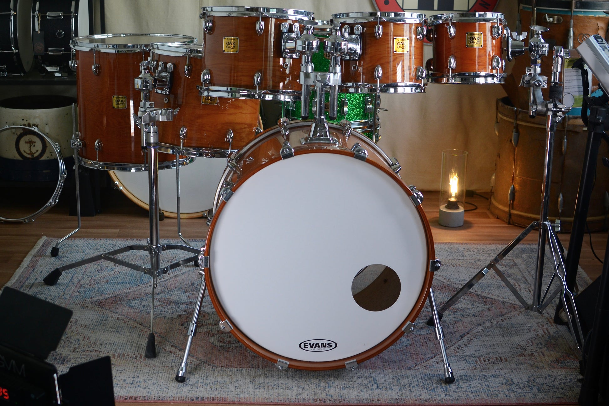 Yamaha Oak Custom Drum Kit in Yoak Natural Lacquer - 8/10/12/14/16/22" - May 2004