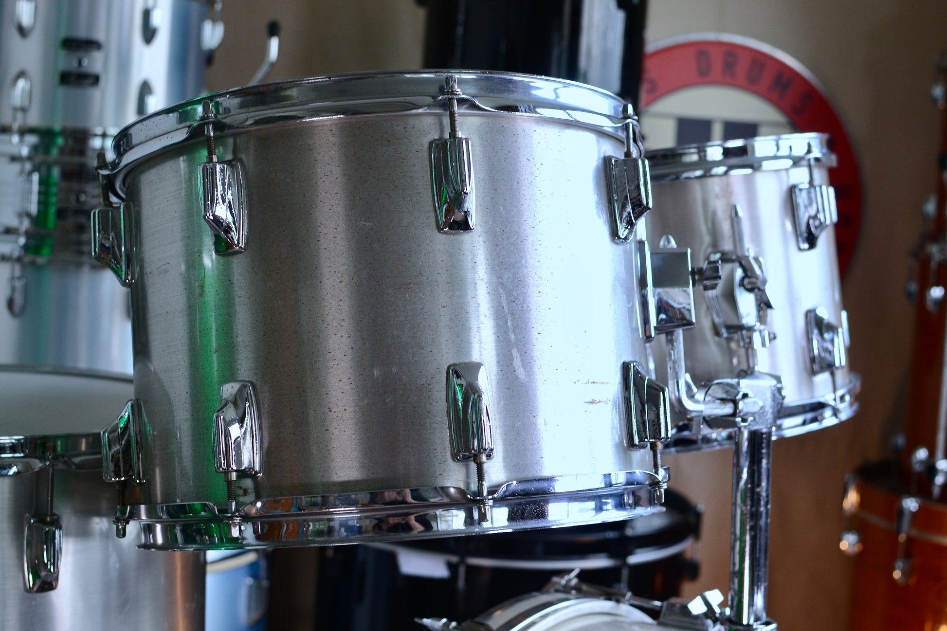 Tama Vintage Imperialstar 4-piece Drum Kit in M-53 Metallic White - 1982