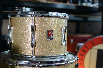 Premier '55' Vintage Drum Kit in Gold Sparkle 12/16/20" - 1960/1970s
