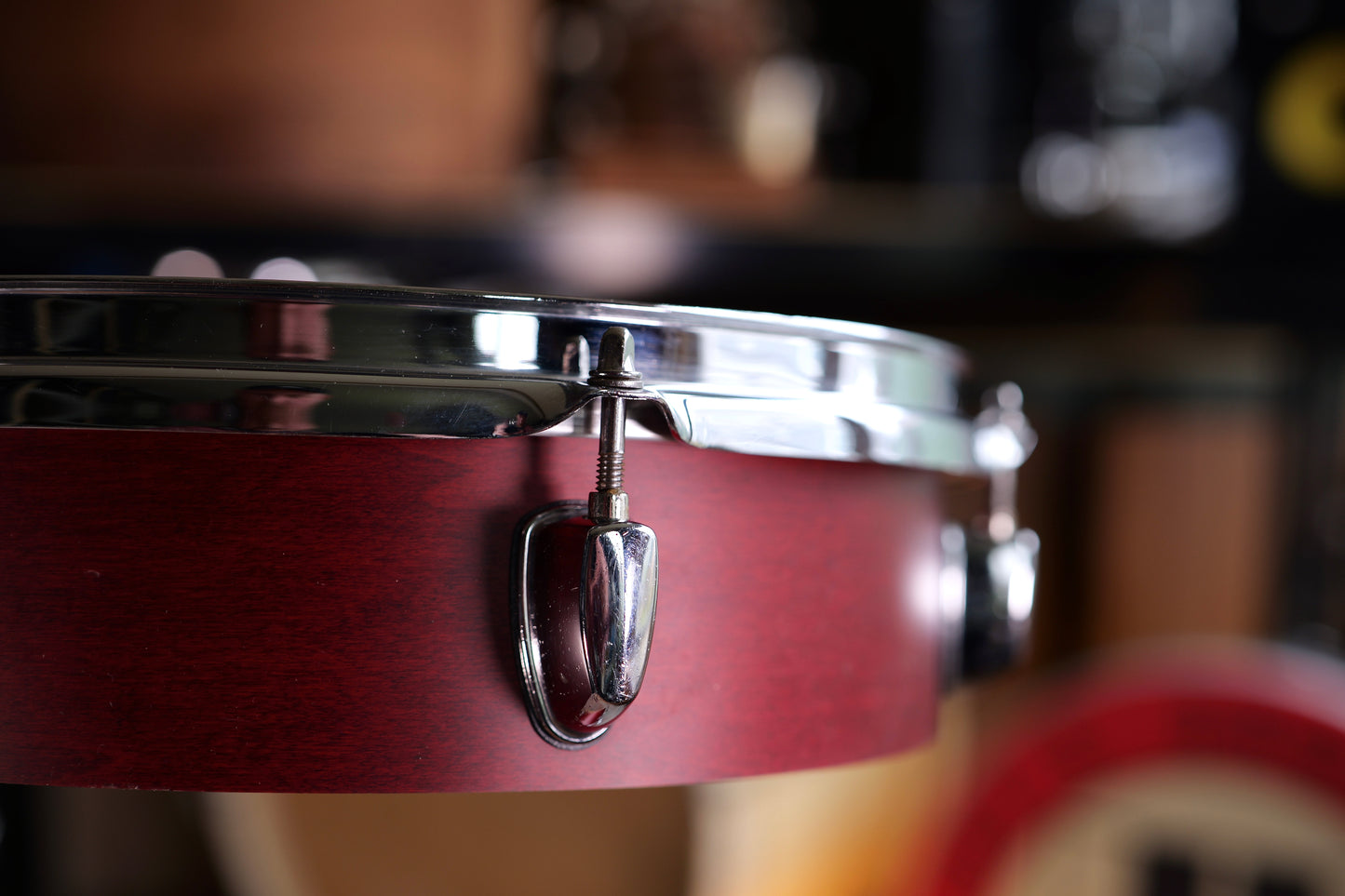HD Custom 'Chop Kit' 4-piece Compact Drum Kit in Satin Cherry Red