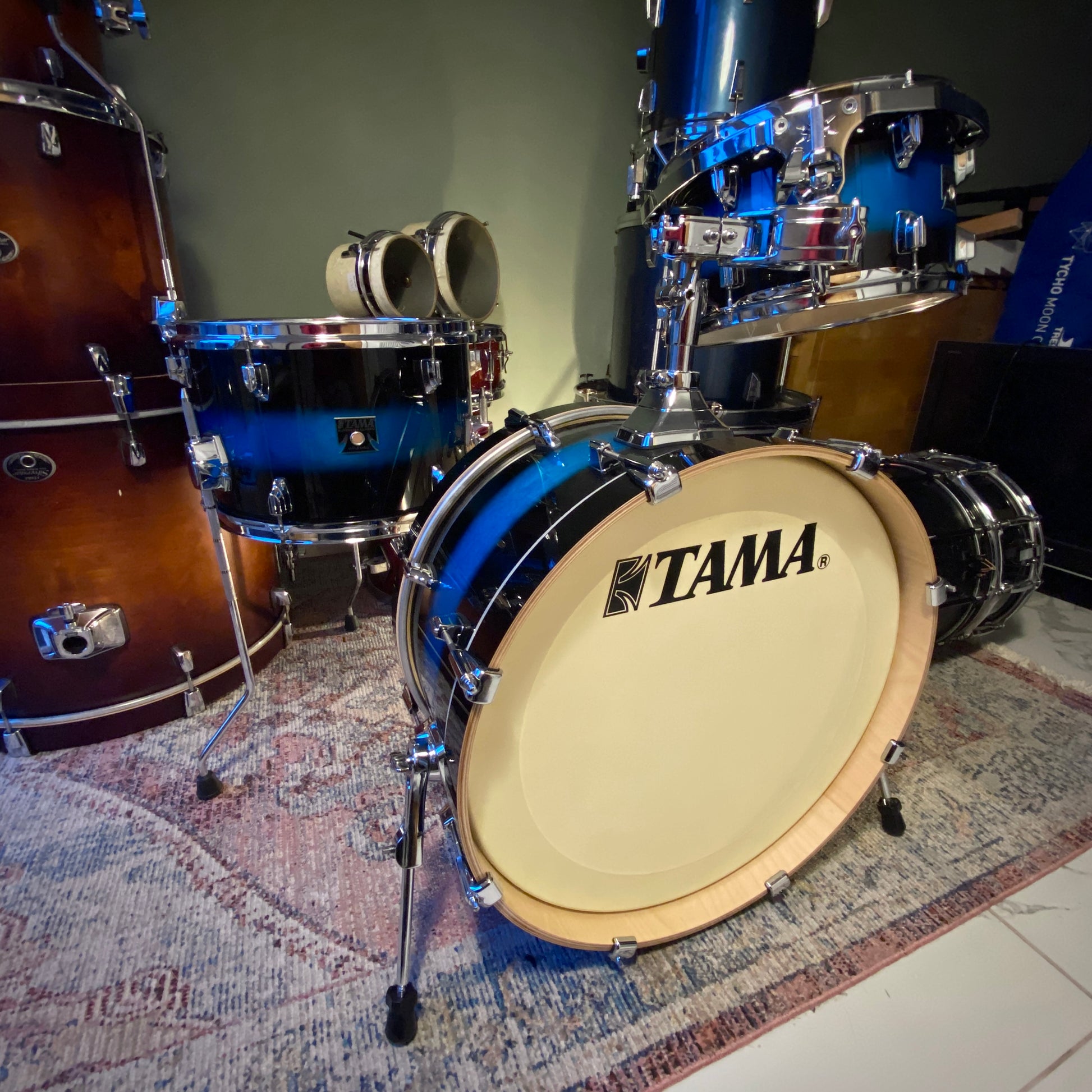 Tama Superstar Classic Neo-Mod 3 Piece Drum Kit in Mod Blue Duco