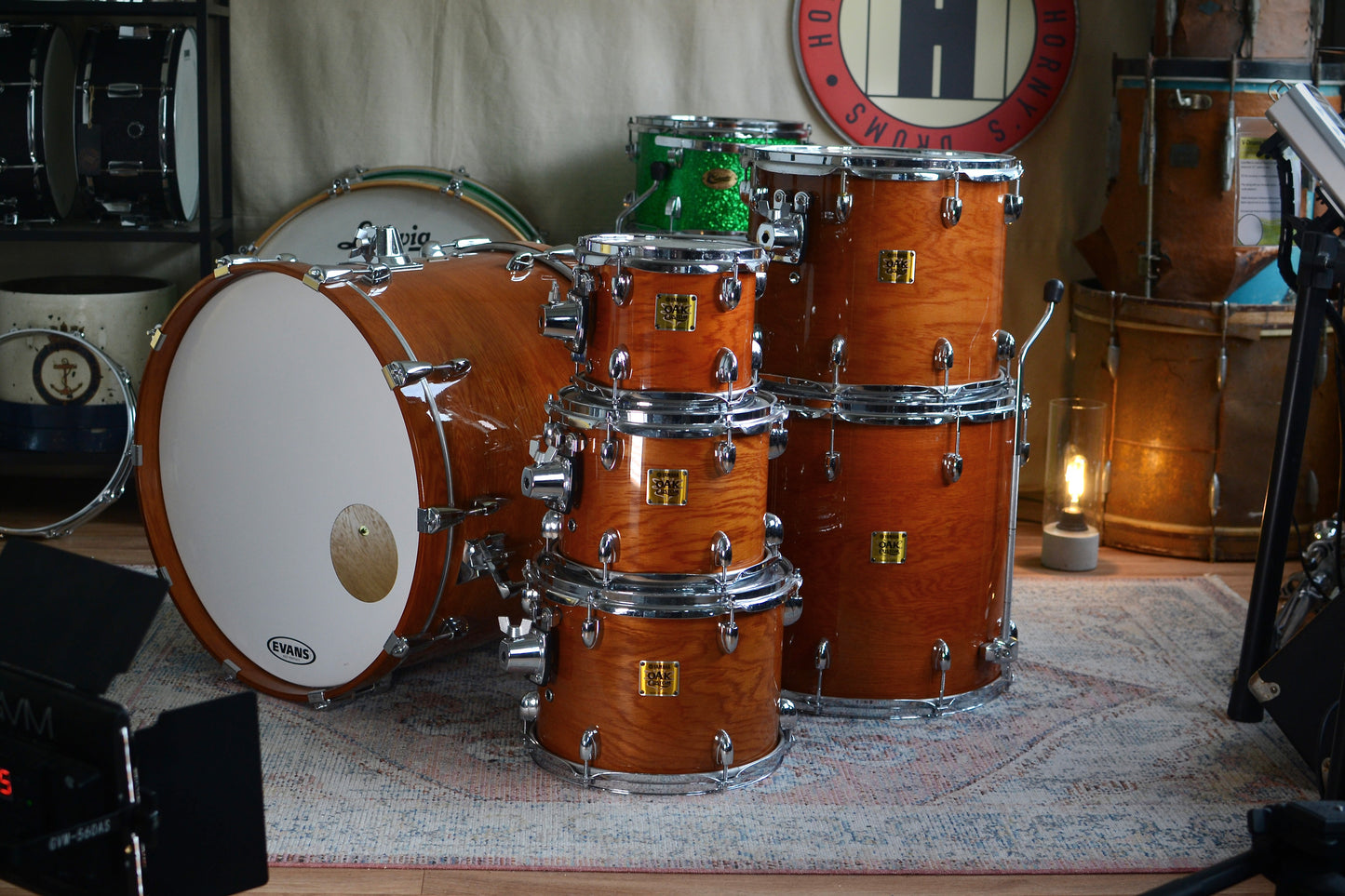 Yamaha Oak Custom Drum Kit in Yoak Natural Lacquer - 8/10/12/14/16/22" - May 2004