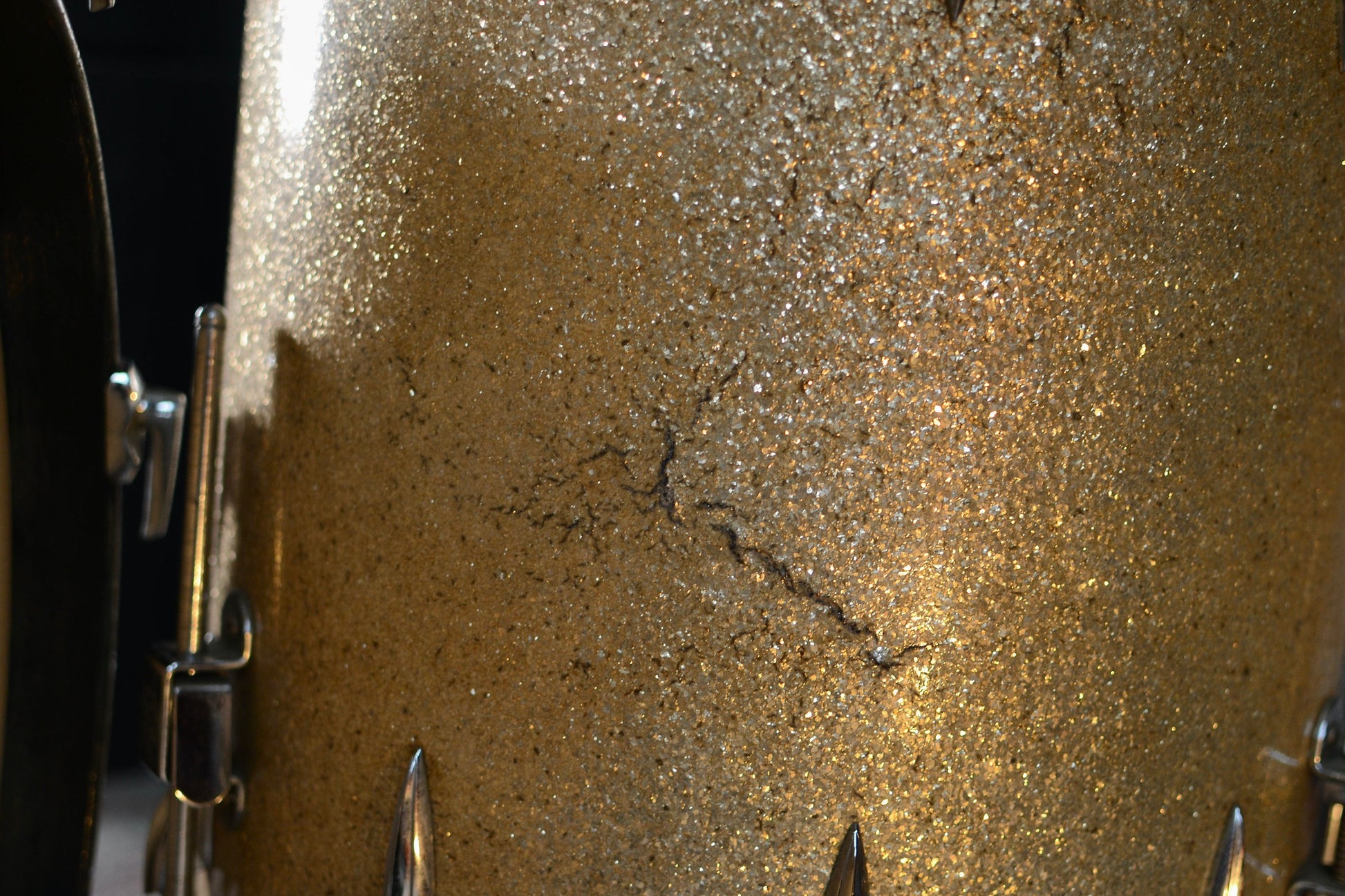 Premier '55' Vintage Drum Kit in Gold Sparkle 12/16/20" - 1960/1970s