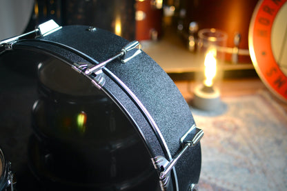 HD Custom 'Chop Kit' 4-piece Compact Drum Kit in Black Sparkle