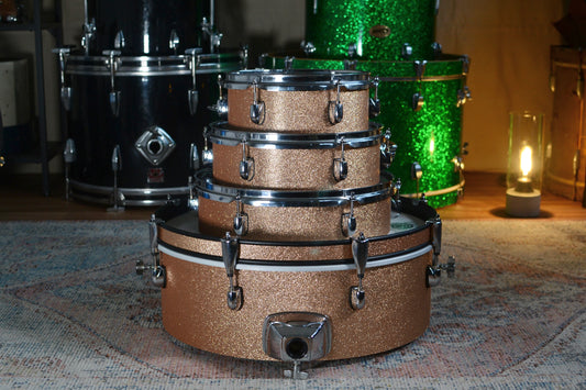 HD Custom 'Chop Kit' 4-piece Compact Drum Kit in Champagne Sparkle